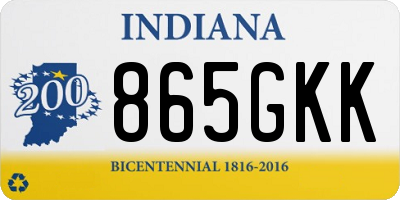 IN license plate 865GKK