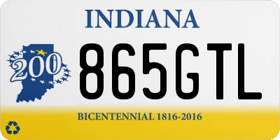 IN license plate 865GTL