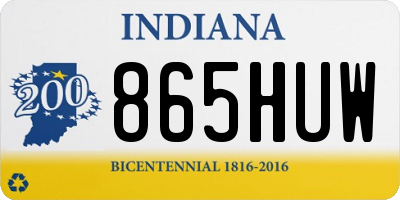 IN license plate 865HUW