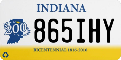 IN license plate 865IHY