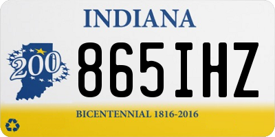 IN license plate 865IHZ