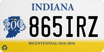 IN license plate 865IRZ
