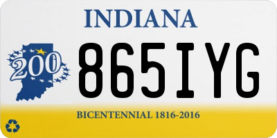 IN license plate 865IYG