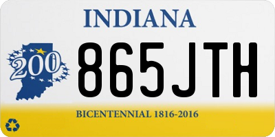 IN license plate 865JTH