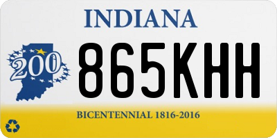 IN license plate 865KHH