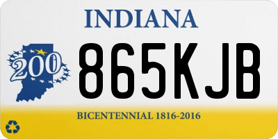 IN license plate 865KJB