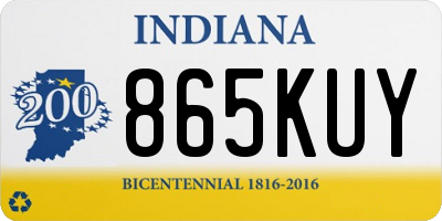 IN license plate 865KUY