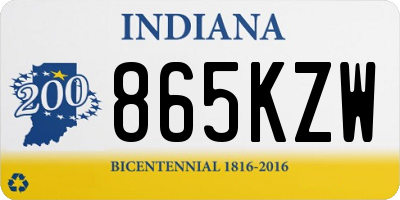 IN license plate 865KZW