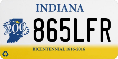 IN license plate 865LFR