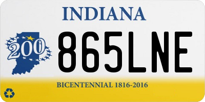 IN license plate 865LNE
