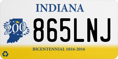 IN license plate 865LNJ