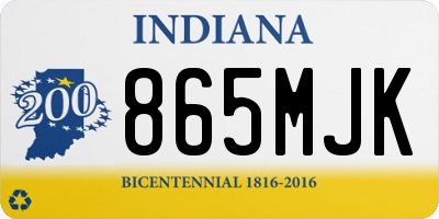 IN license plate 865MJK