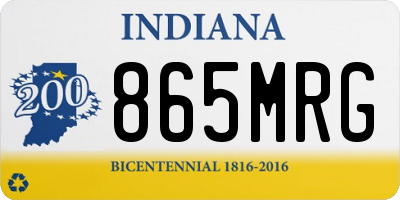 IN license plate 865MRG