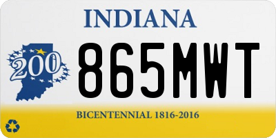IN license plate 865MWT