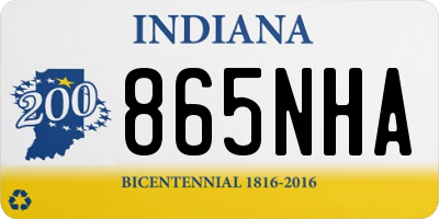 IN license plate 865NHA