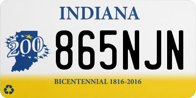 IN license plate 865NJN