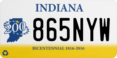 IN license plate 865NYW