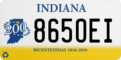 IN license plate 865OEI