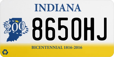 IN license plate 865OHJ