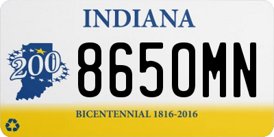 IN license plate 865OMN