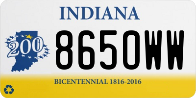 IN license plate 865OWW
