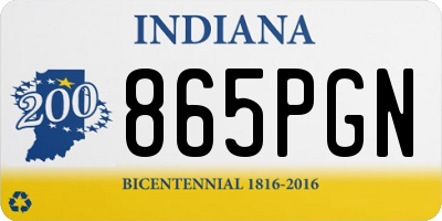 IN license plate 865PGN
