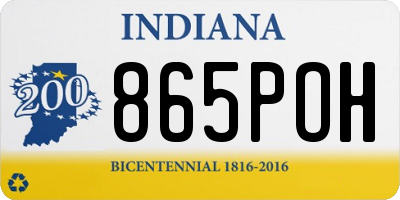 IN license plate 865POH