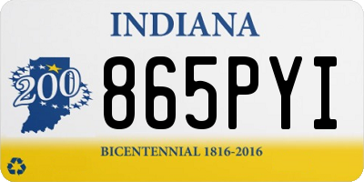IN license plate 865PYI