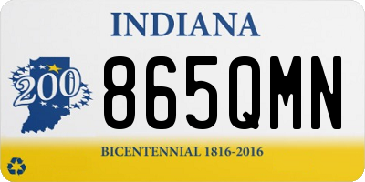 IN license plate 865QMN