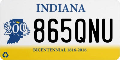 IN license plate 865QNU