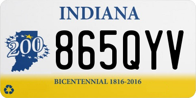 IN license plate 865QYV