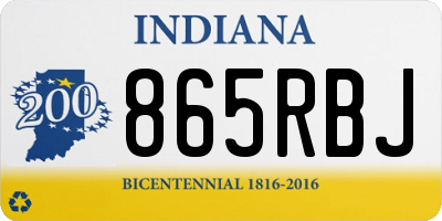 IN license plate 865RBJ
