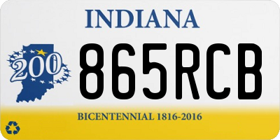 IN license plate 865RCB