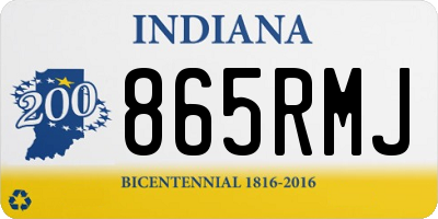 IN license plate 865RMJ