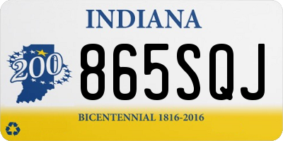 IN license plate 865SQJ