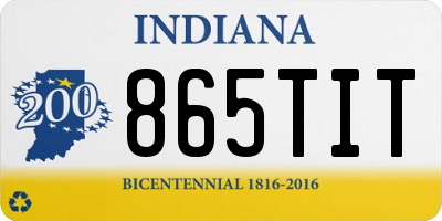 IN license plate 865TIT