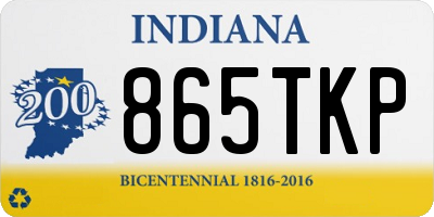 IN license plate 865TKP
