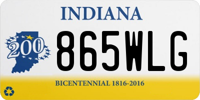 IN license plate 865WLG