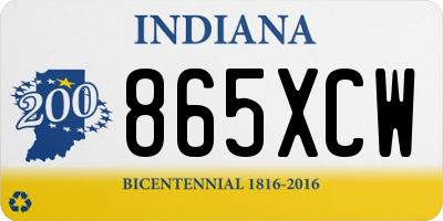 IN license plate 865XCW