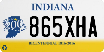 IN license plate 865XHA