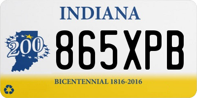 IN license plate 865XPB