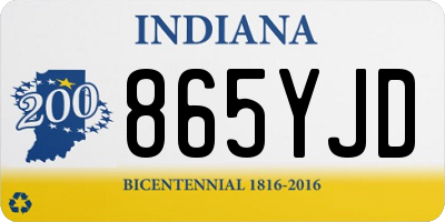 IN license plate 865YJD
