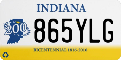 IN license plate 865YLG