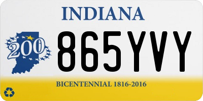 IN license plate 865YVY