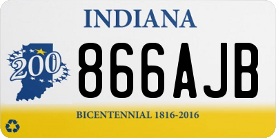 IN license plate 866AJB