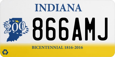 IN license plate 866AMJ