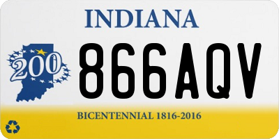 IN license plate 866AQV