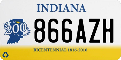 IN license plate 866AZH