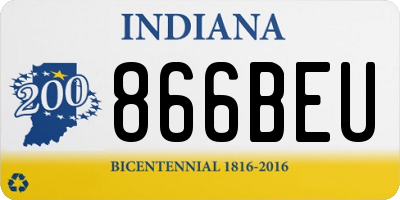 IN license plate 866BEU