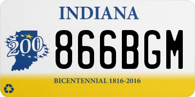 IN license plate 866BGM